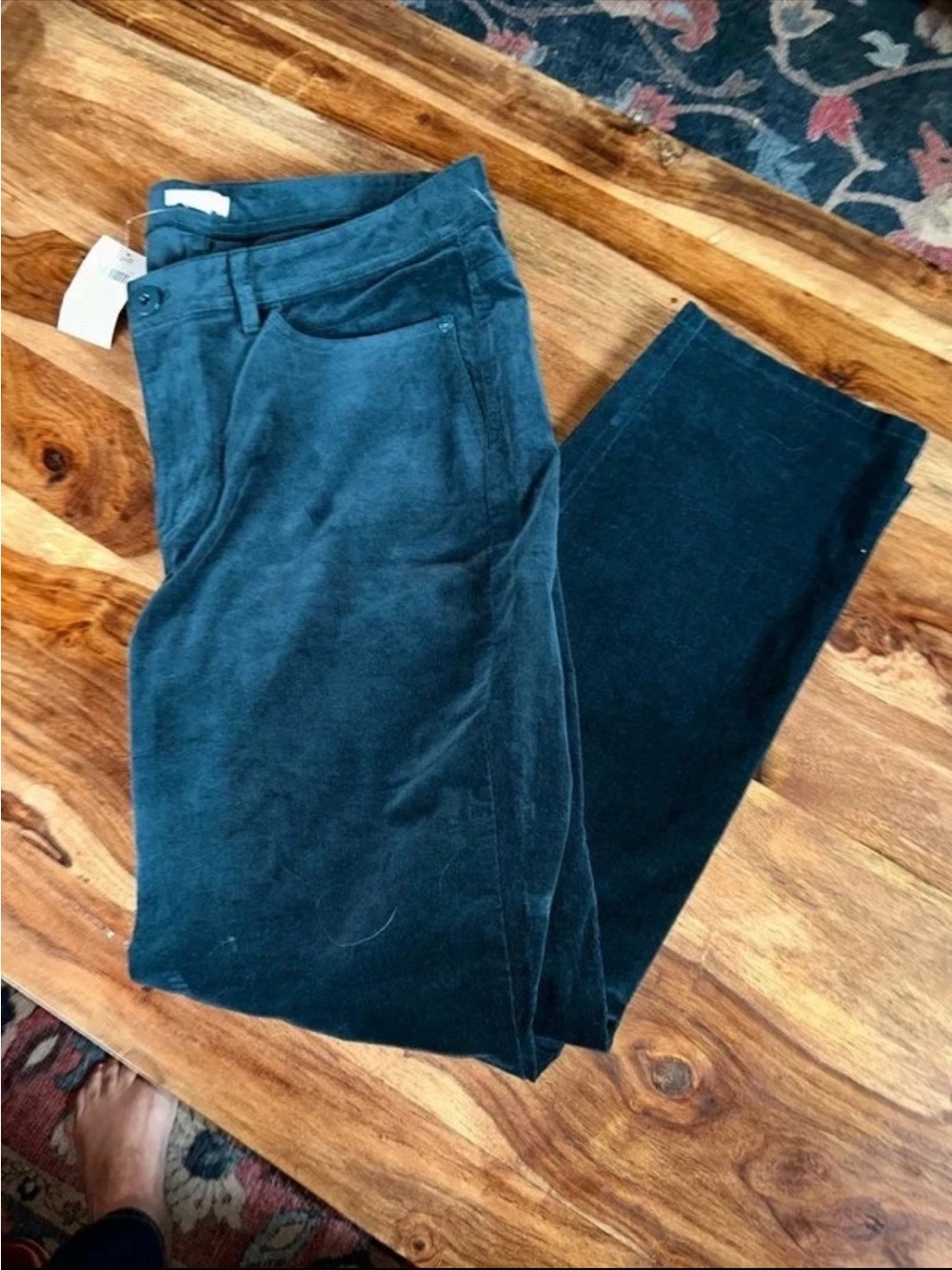 Women's Dark Teal Corduroy Pants
